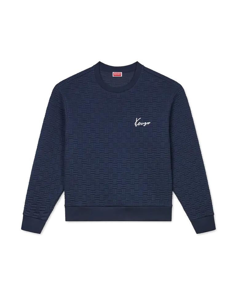 Kenzo Relief Jacquard Molleton Sweatshirt