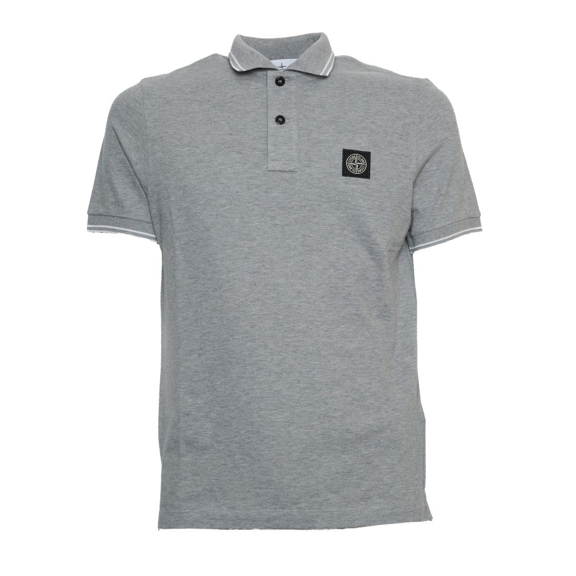 Stone Island Slim Fit Organic Cotton Piqué Polo With Compass Patch