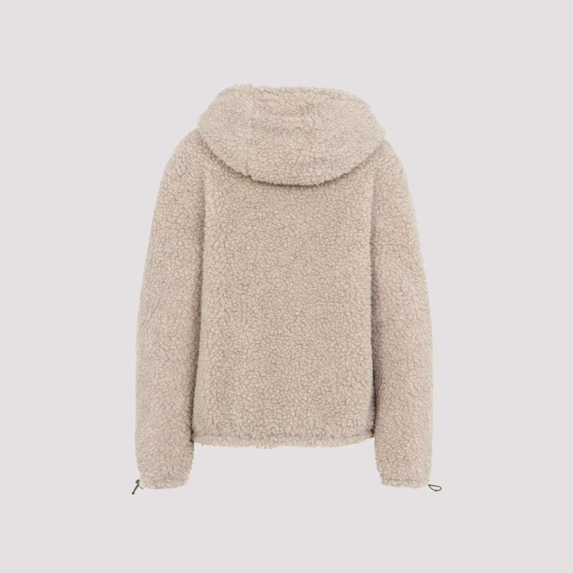Miu Miu Tailored Wool Blend Jacket With Adjustable Hood
