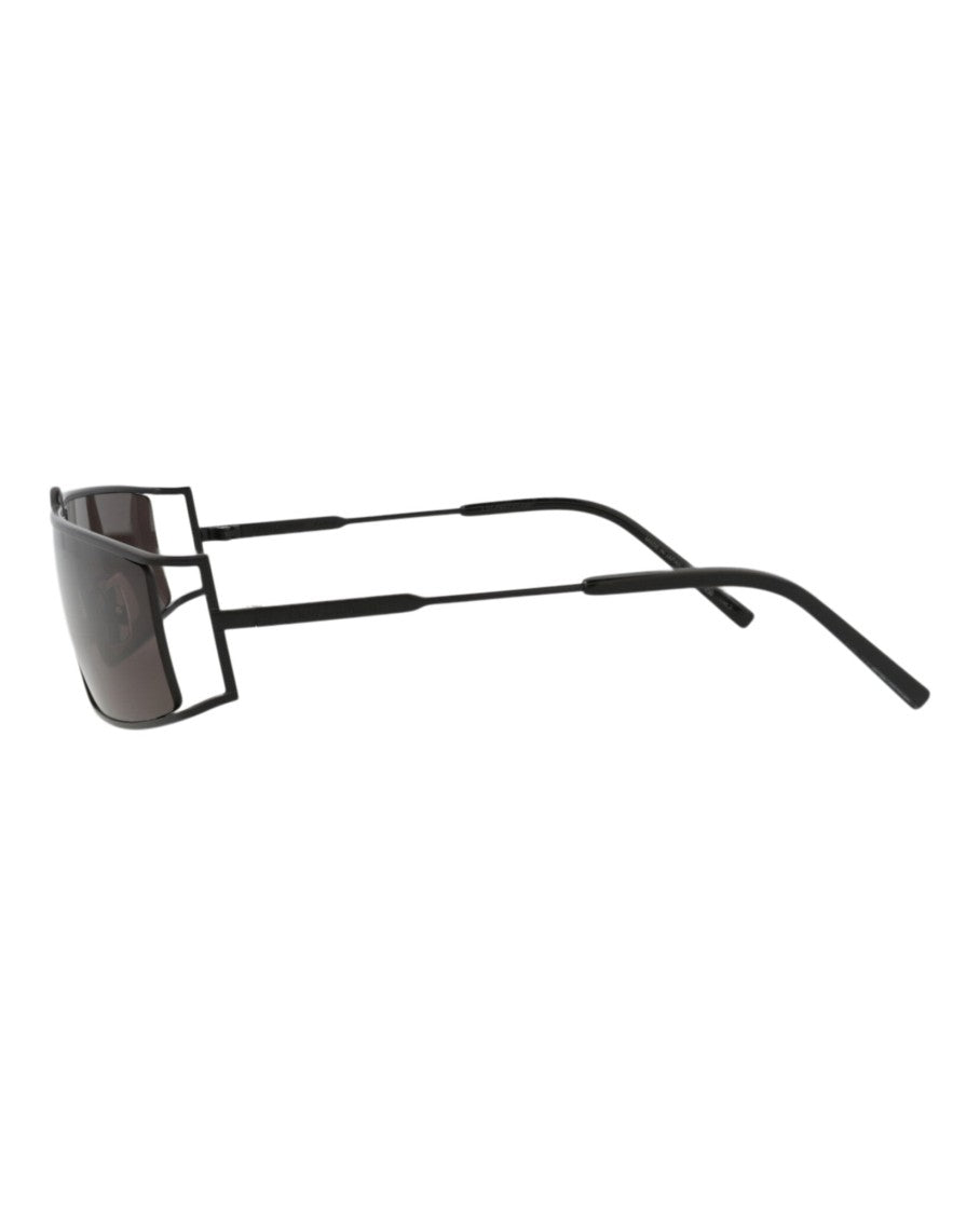 Saint Laurent Square-Frame Metal Sunglasses With Bold Design