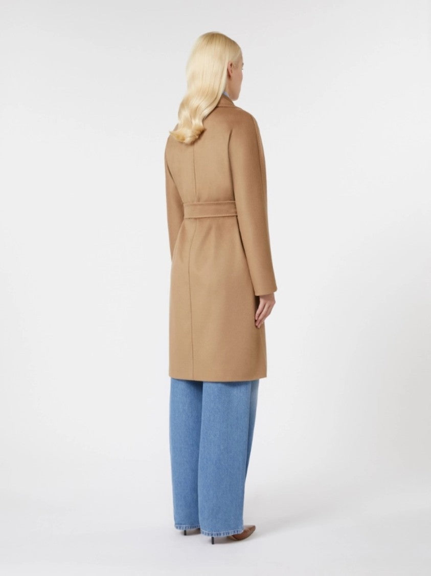 Max Mara Refined Brown Virgin Wool Coat