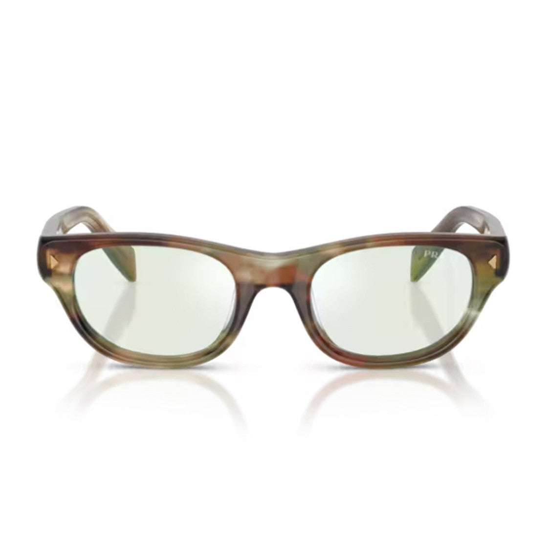 Prada Brown Pr C08s Soft Cat-Eye Acetate Sunglasses