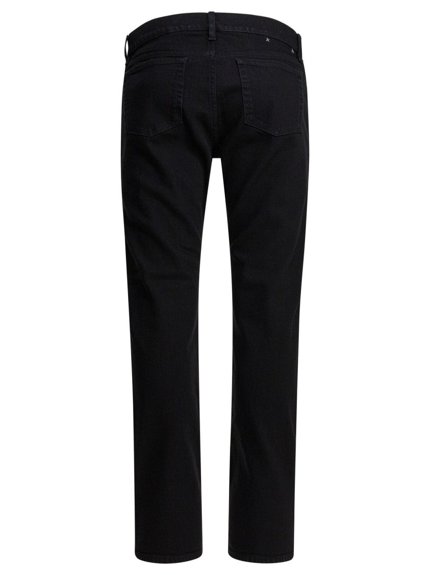 Golden Goose Sleek Black Trousers With Modern Fit And Five-Pocket Design