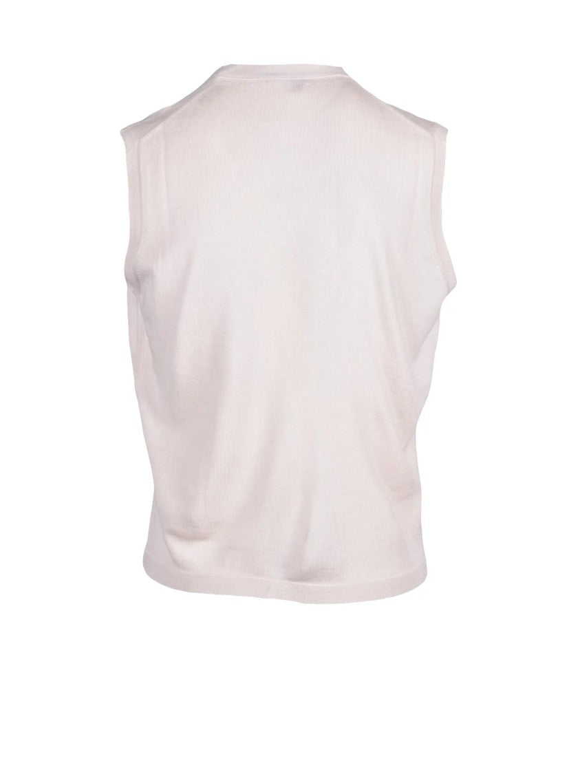 Kangra Refined Sleeveless Vest In Extrafine Merino Wool
