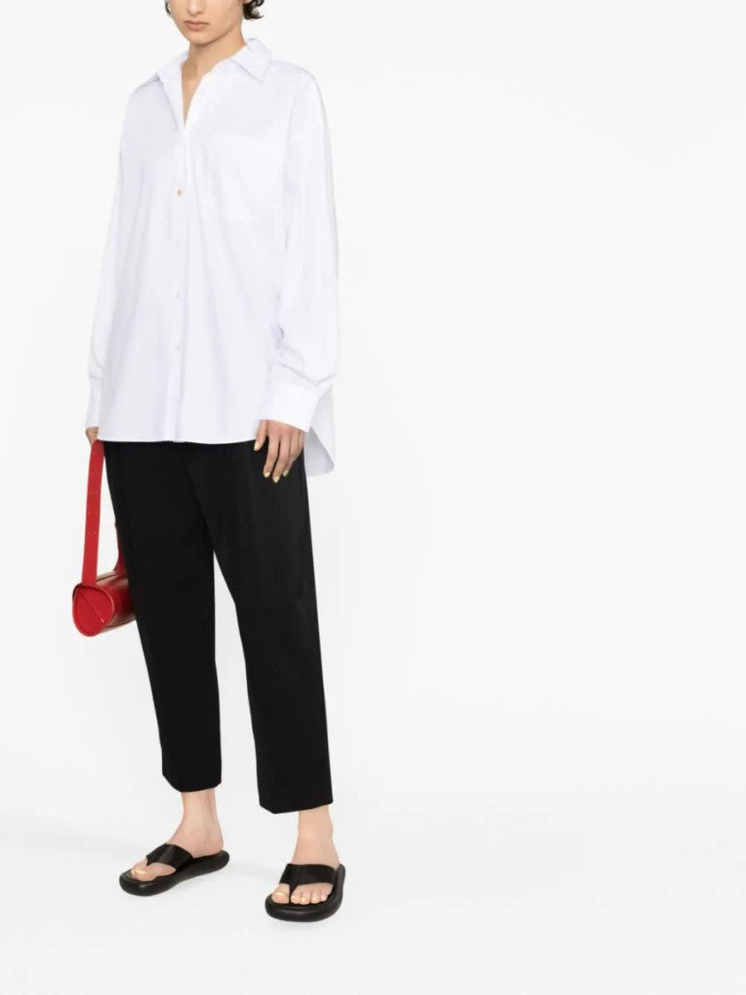Stella Mccartney White Iconic Oversized Cotton Plain Shirt