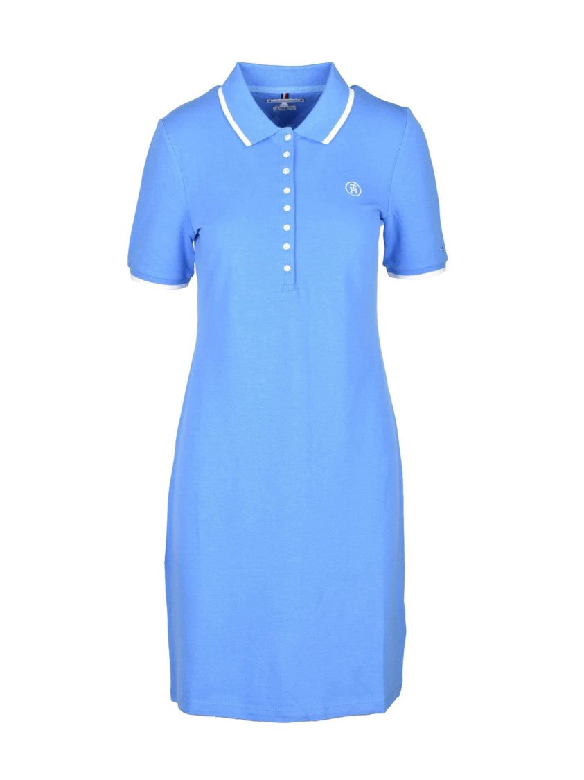 Tommy Hilfiger Polo Dress With Classic Collar And Embroidered Logo