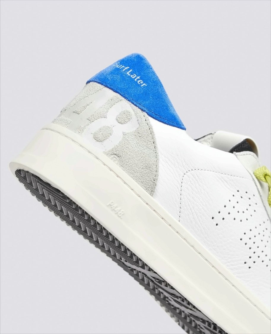 P448 Low-Top Sneakers With Perforated Logo And Accents