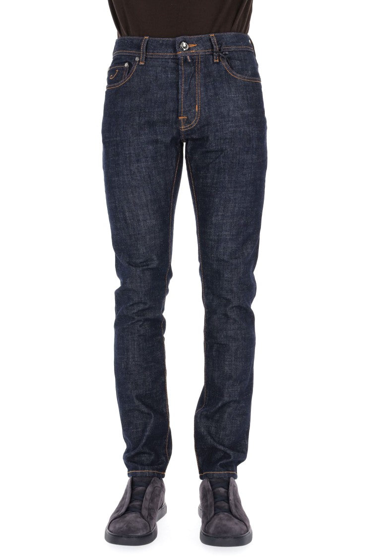 Jacob Cohen Nick Fit Leather Label Jeans