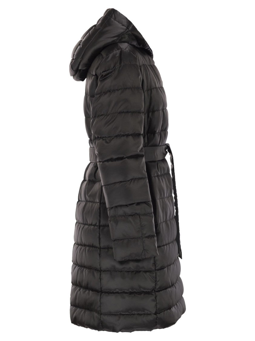 Max Mara Novef - Reversible Down Jacket In Water-Repellent Satin