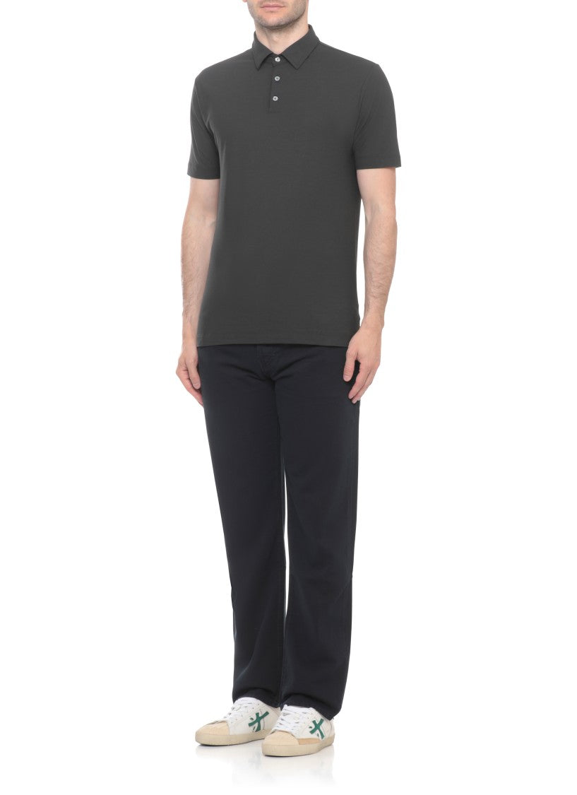 Zanone Dark Grey Three Buttons Shirt