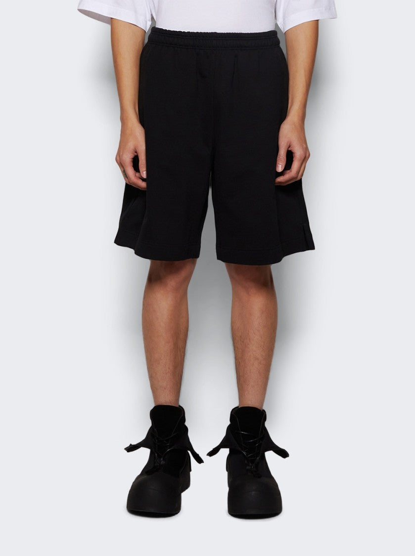 Vetements Embroidered Logo Shorts Black