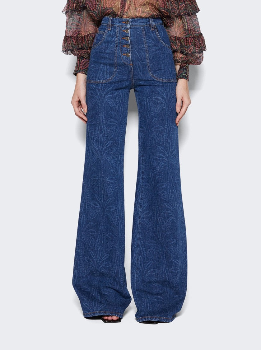 Etro Buttoned Flared Jeans