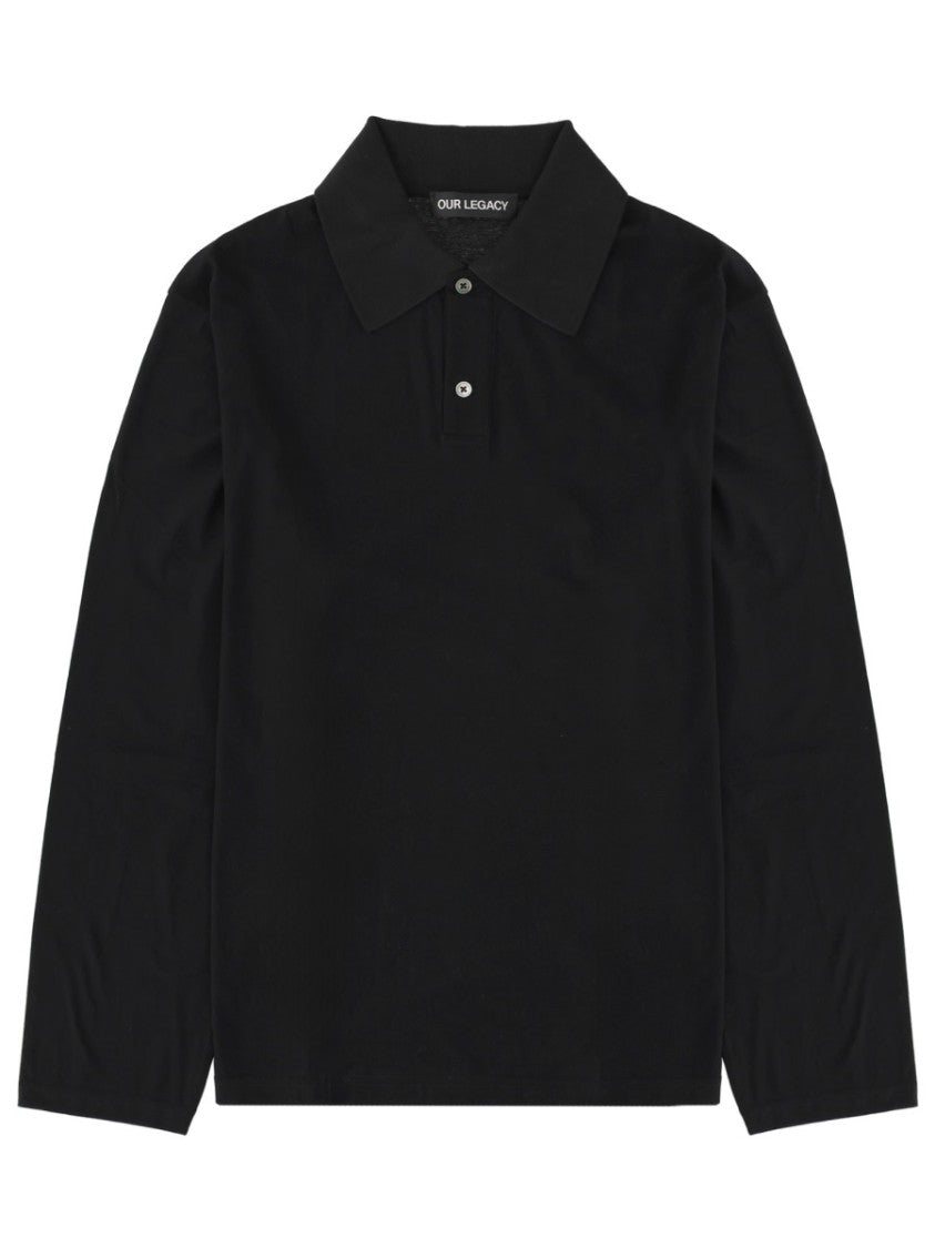Our Legacy Neutrals Rugby Boxy Fit Polo Shirt