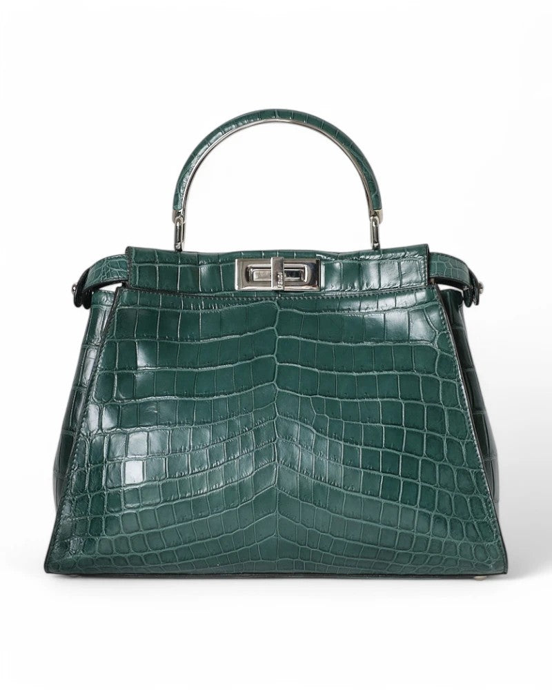 Fendi Peekaboo Soft Medium Coconut Green