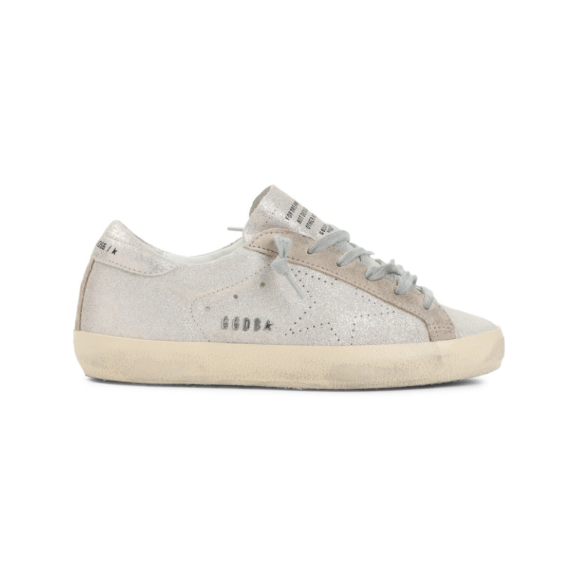 Golden Goose Platinum Beige Cow Leather Superstar Sneakers