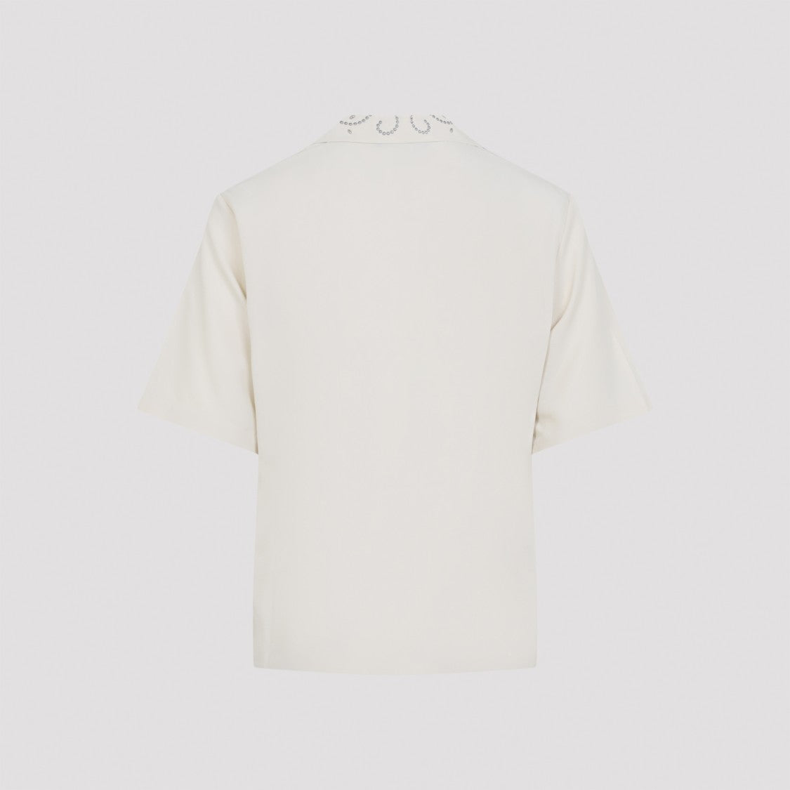 Amiri Casual Short-Sleeve Shirt With Studded Collar And Script Detail