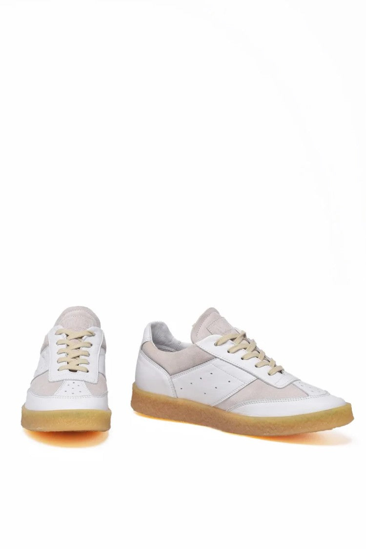 Mm6 By Maison Margiela Sneakers Suede Leather - White/Beige