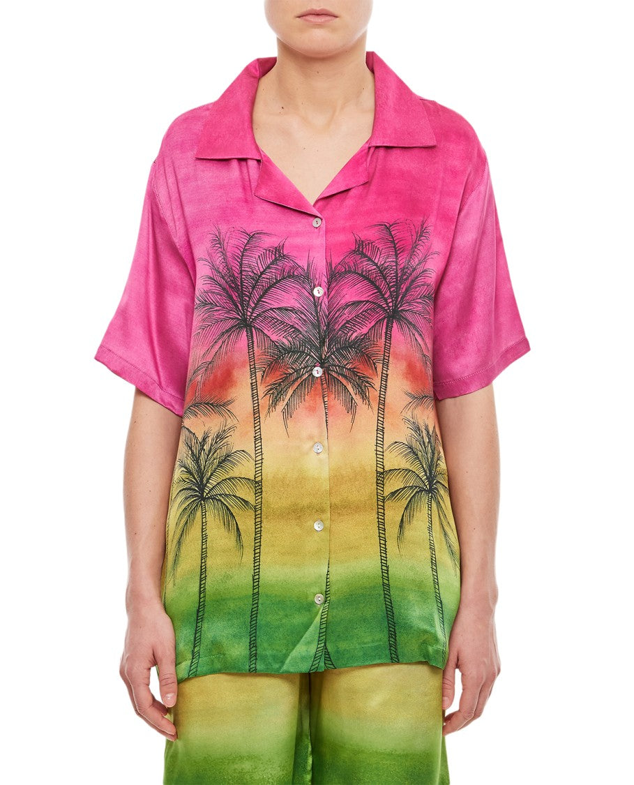 Gio Giovanni Gerosa Short Sleeves Silk Shirt
