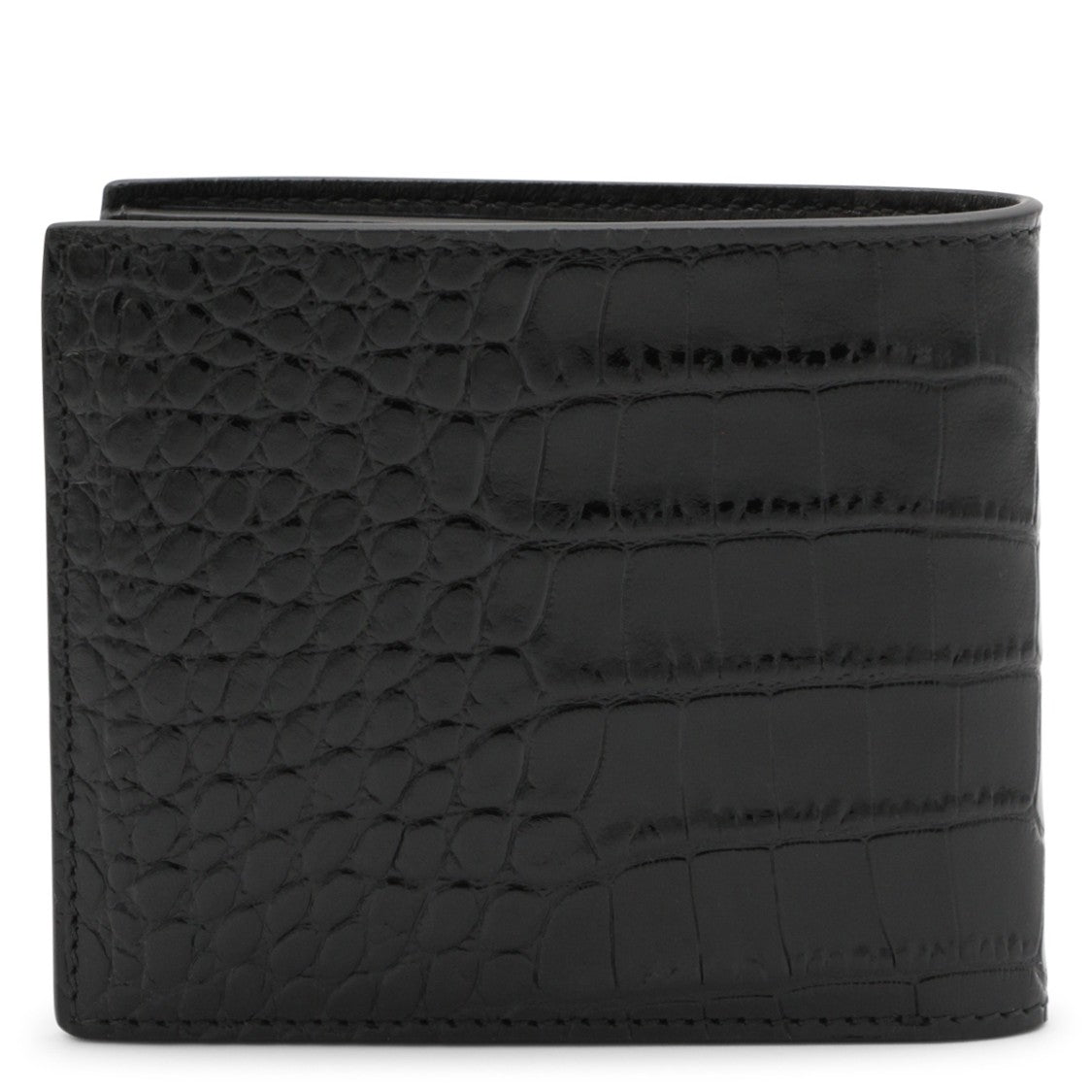 Tom Ford Textured Bifold Wallet With Gold Embossed Logo