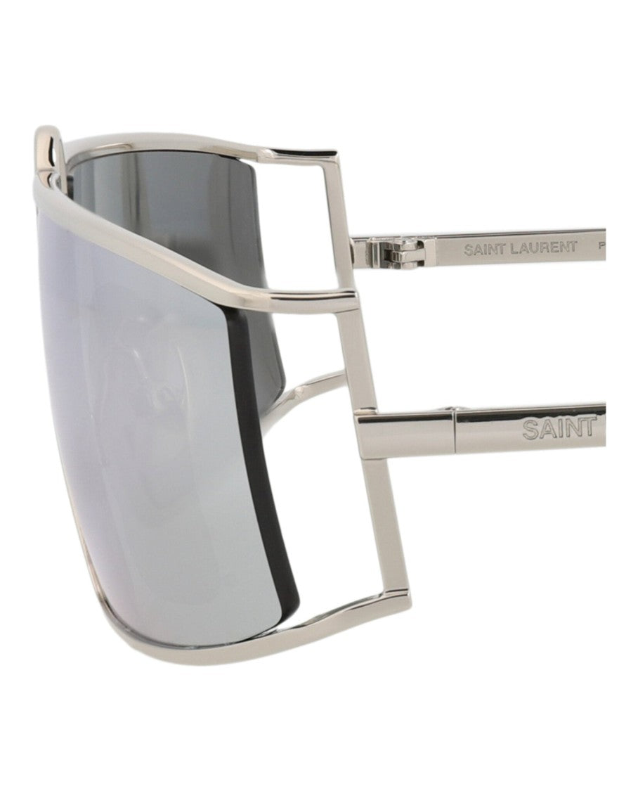 Saint Laurent Square-Frame Metal Sunglasses