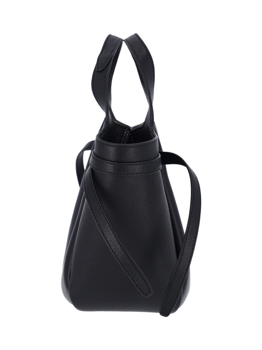 Tory Burch Black Romy Charm Leather Handbag