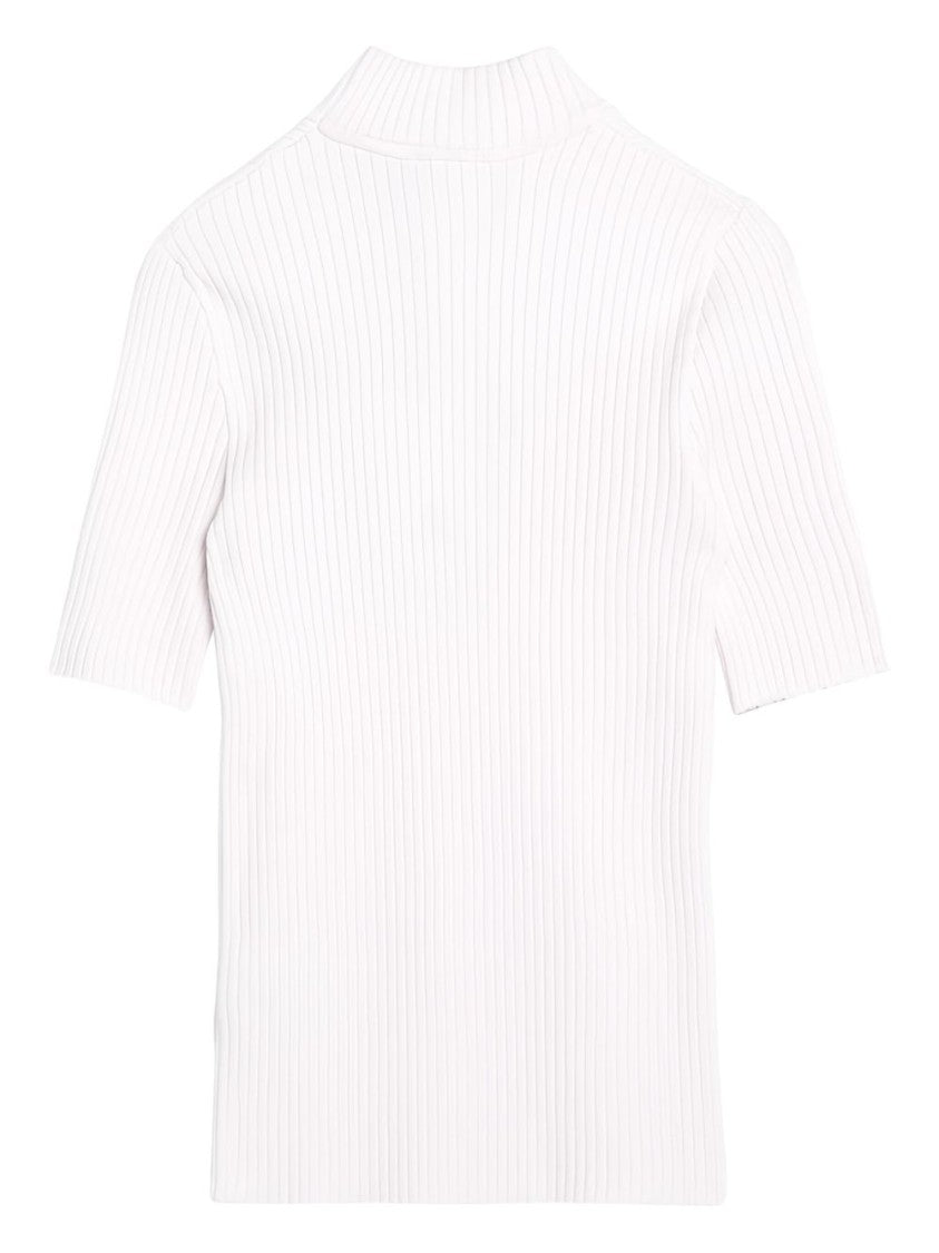 Courrèges Pink Silk And Nylon Sleeveless Top
