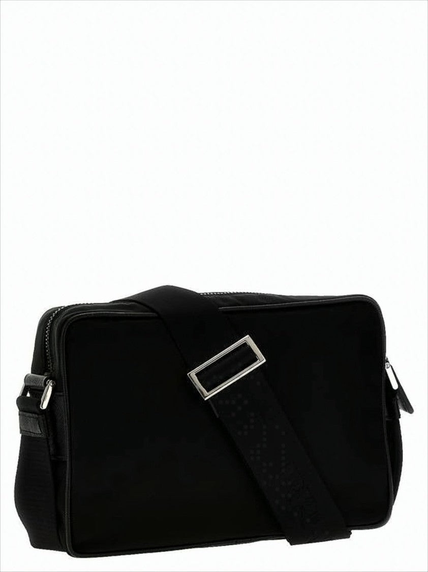 Prada Rectangular Nylon Crossbody Bag With Triangular Logo