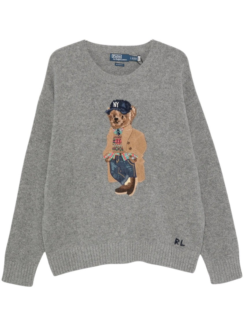 Polo Ralph Lauren Intarsia-Knit Sweater With Polo Bear Motif