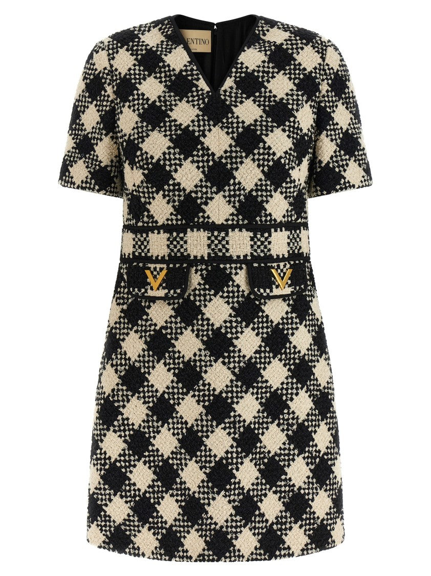 Valentino Garavani Damier Tweed Dress