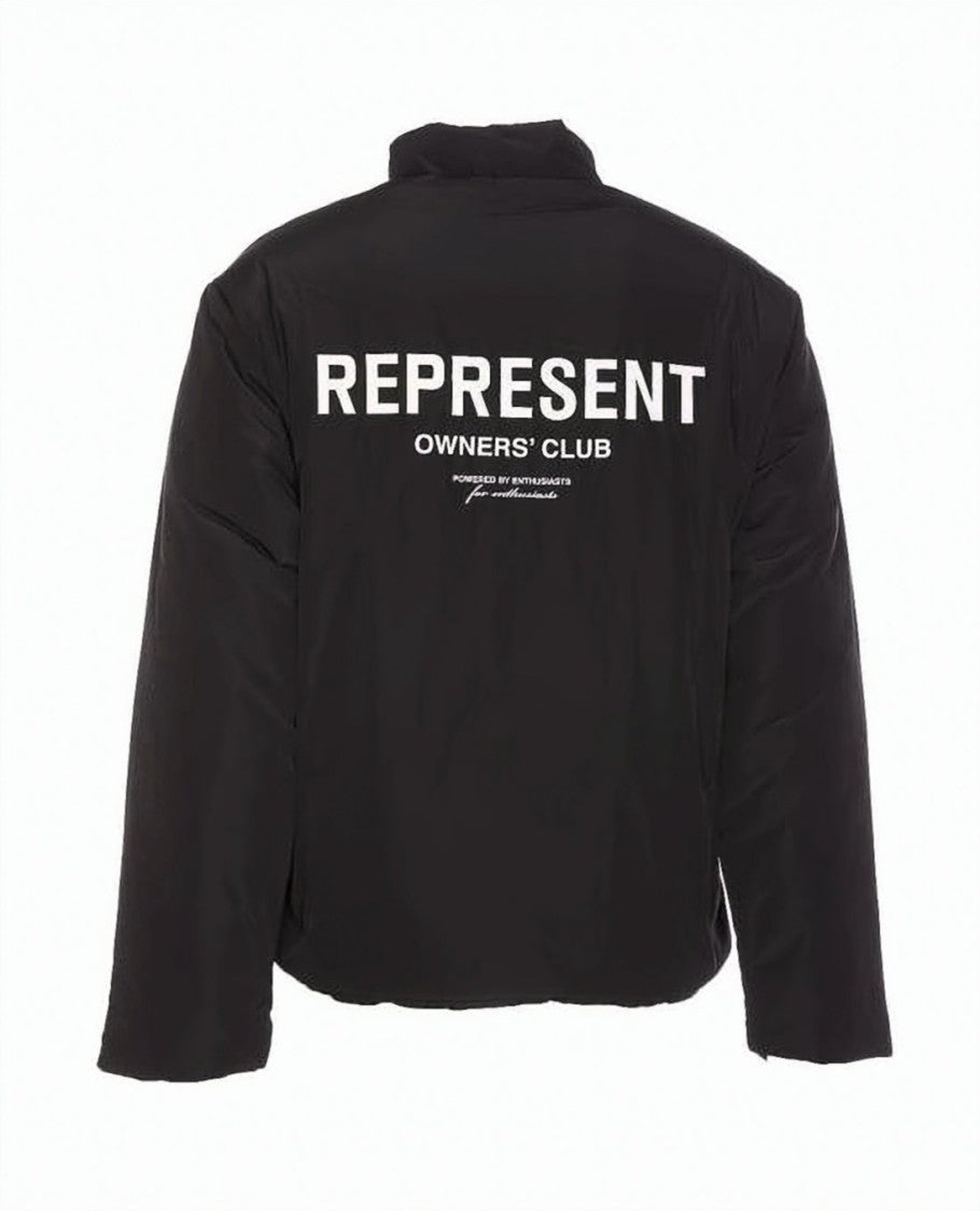 Represent Padded Minimalist Jacket With High Collar And Subtle Branding