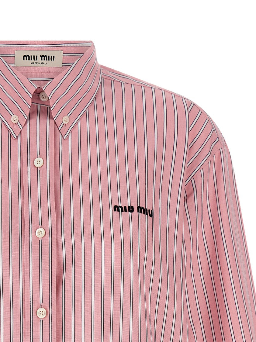 Miu Miu 'Button Down' Striped Shirt