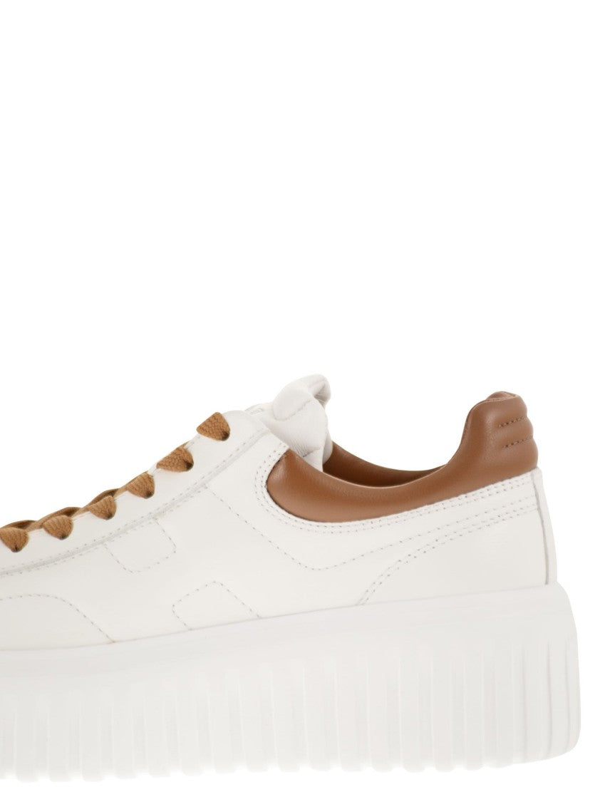 Hogan Nappa Leather H-Stripes Sneakers