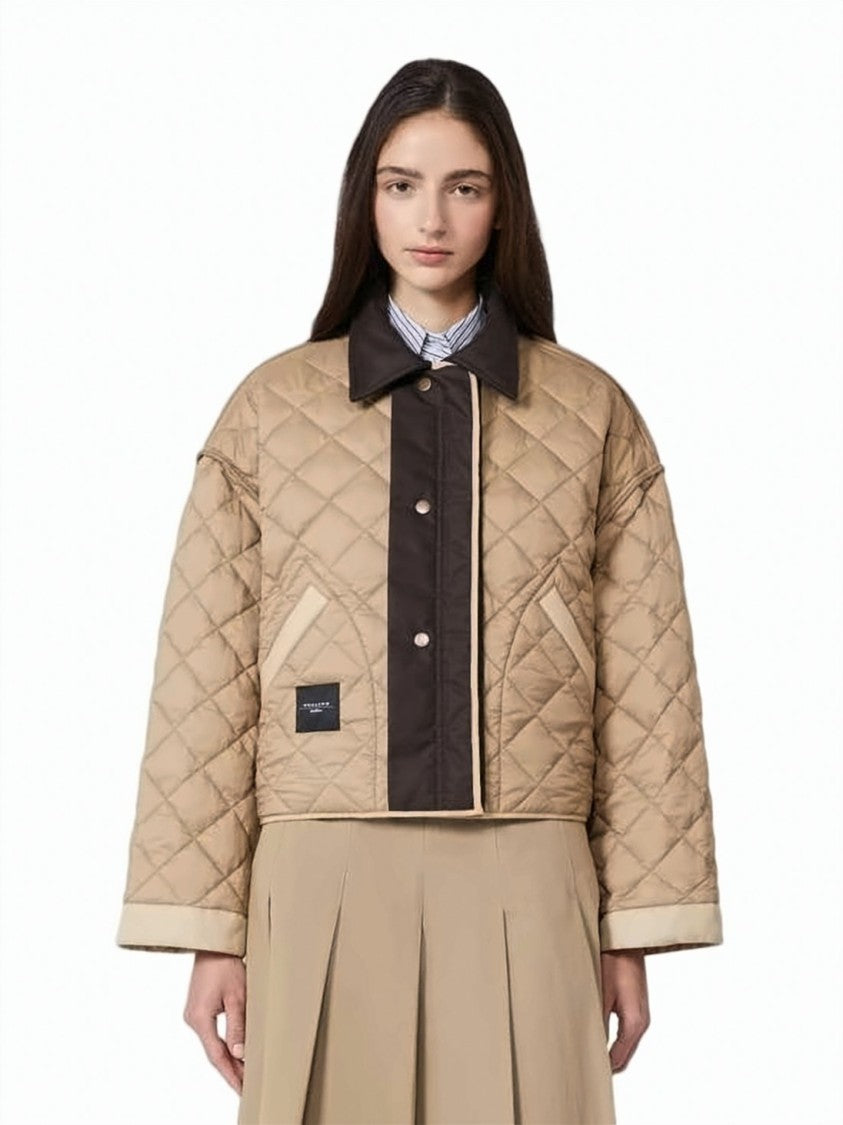 Max Mara Cropped Casual Jacket With Classic Collar And Button-Down Front