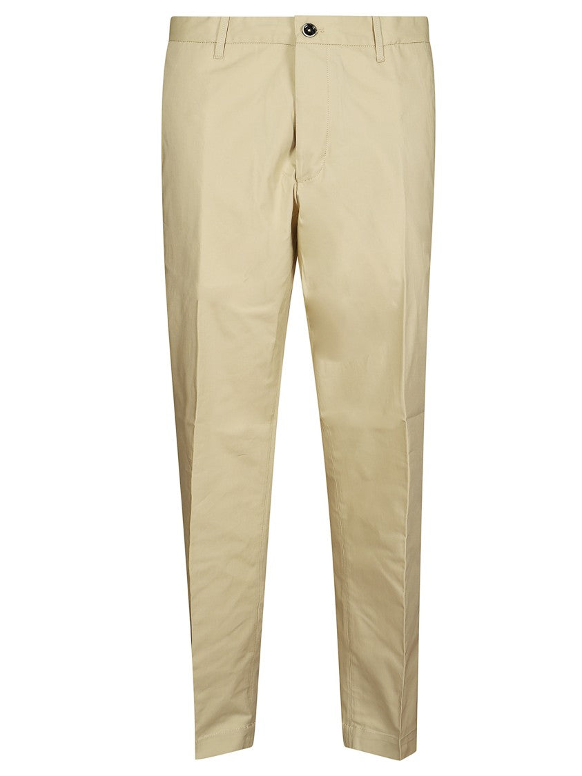 Nine In The Morning Jupiter Flat Front Beige Pants