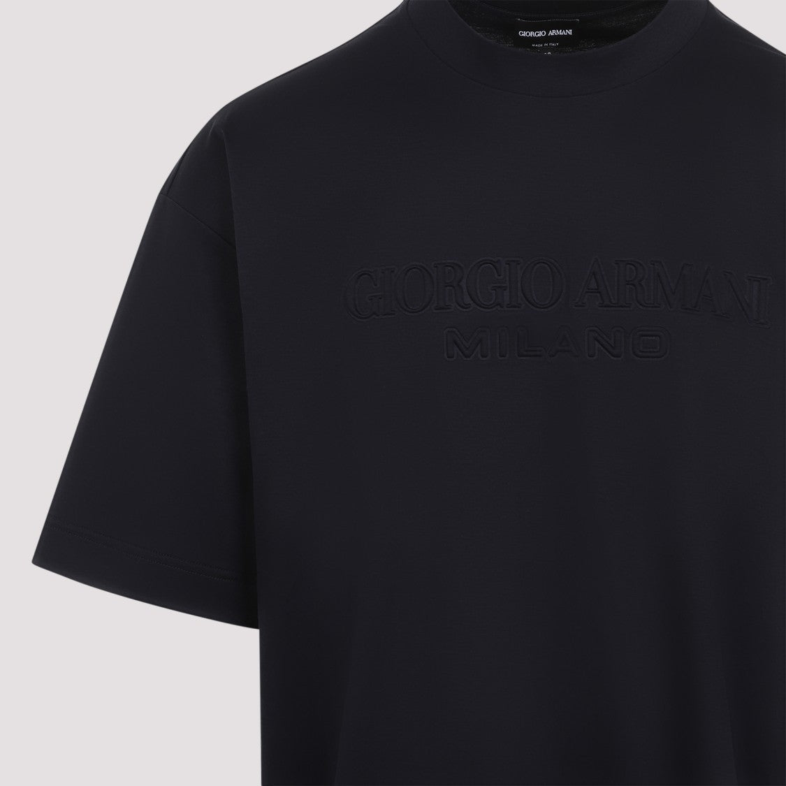 Giorgio Armani Salute Blue Cotton T-Shirt