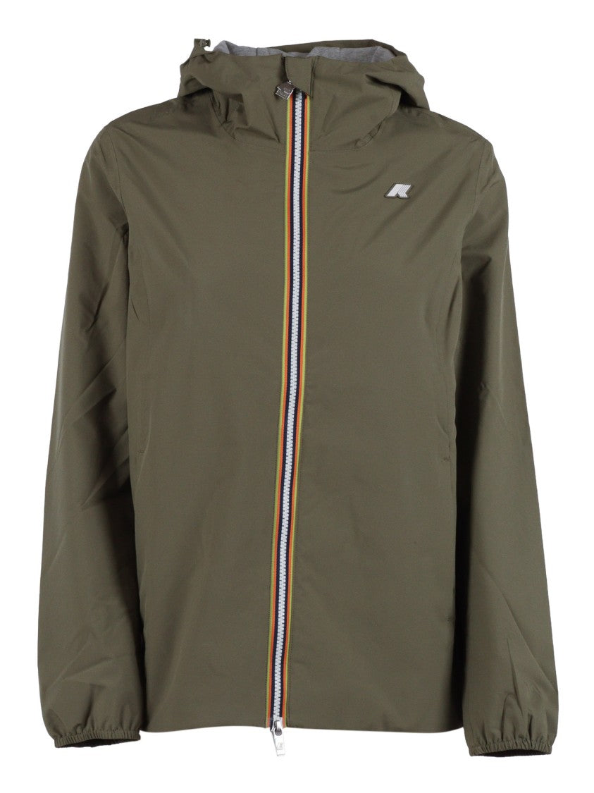 K-Way Olive Marguerite Stretch Polyester Jacket