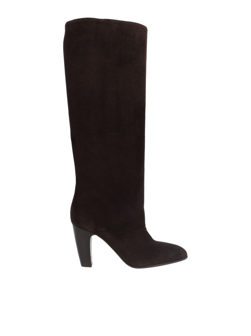 Sergio Levantesi Ebony Onesta67 Leather Knee-High Boots