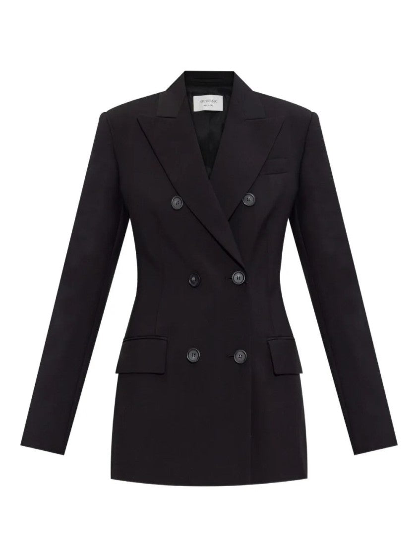 Sportmax Tailored Double-Breasted Jacket With Sharp Lapel