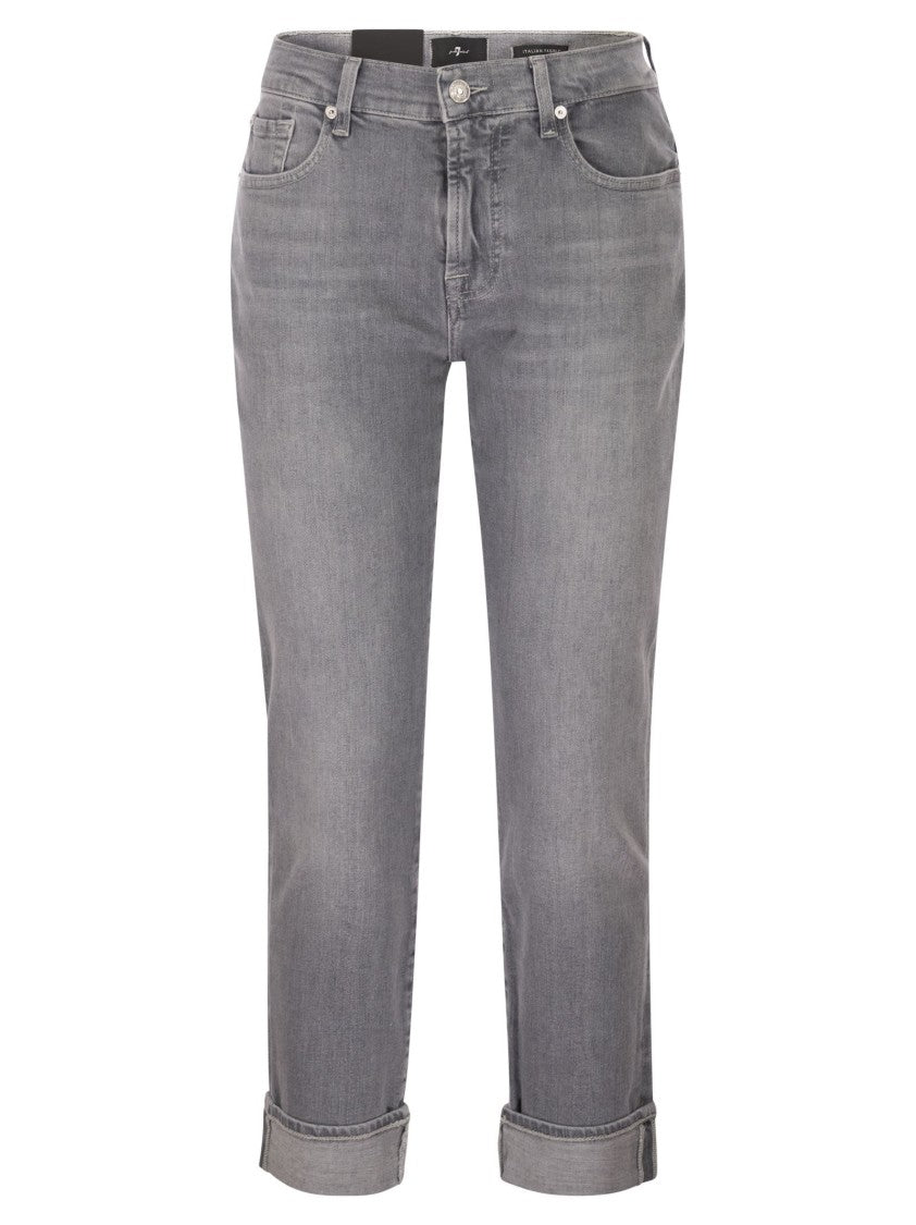 7 For All Mankind Relaxed Skinny - Medium Waist Boyfriend Jeans