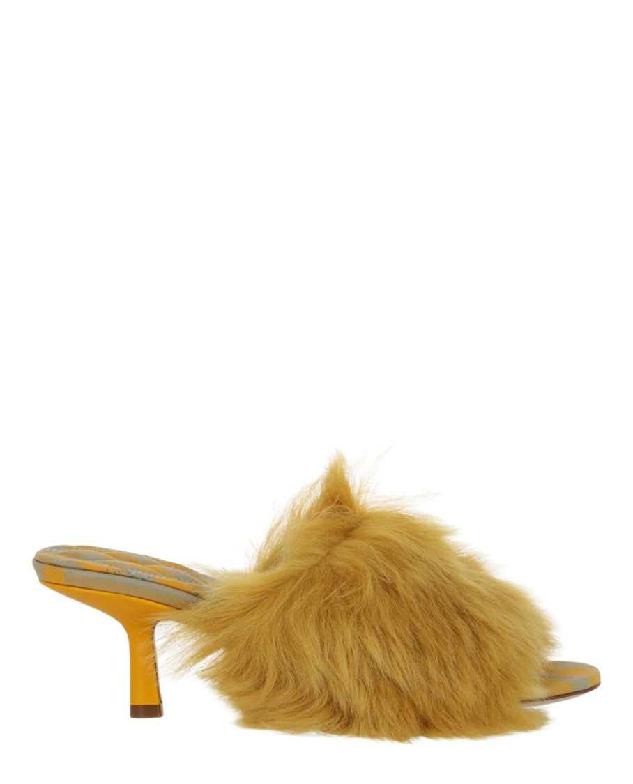 Burberry Jackie Shearling Mules