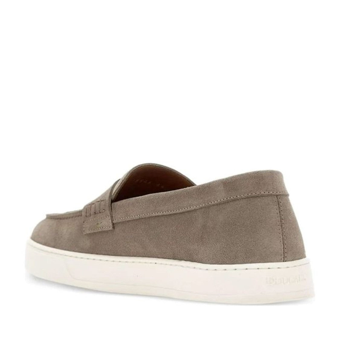 Doucal's Beige Penny Strap Calf Leather Loafers