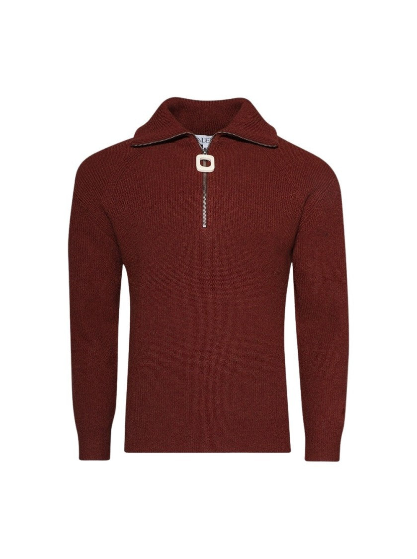 J. W. Anderson Half Zip Sweater Rust