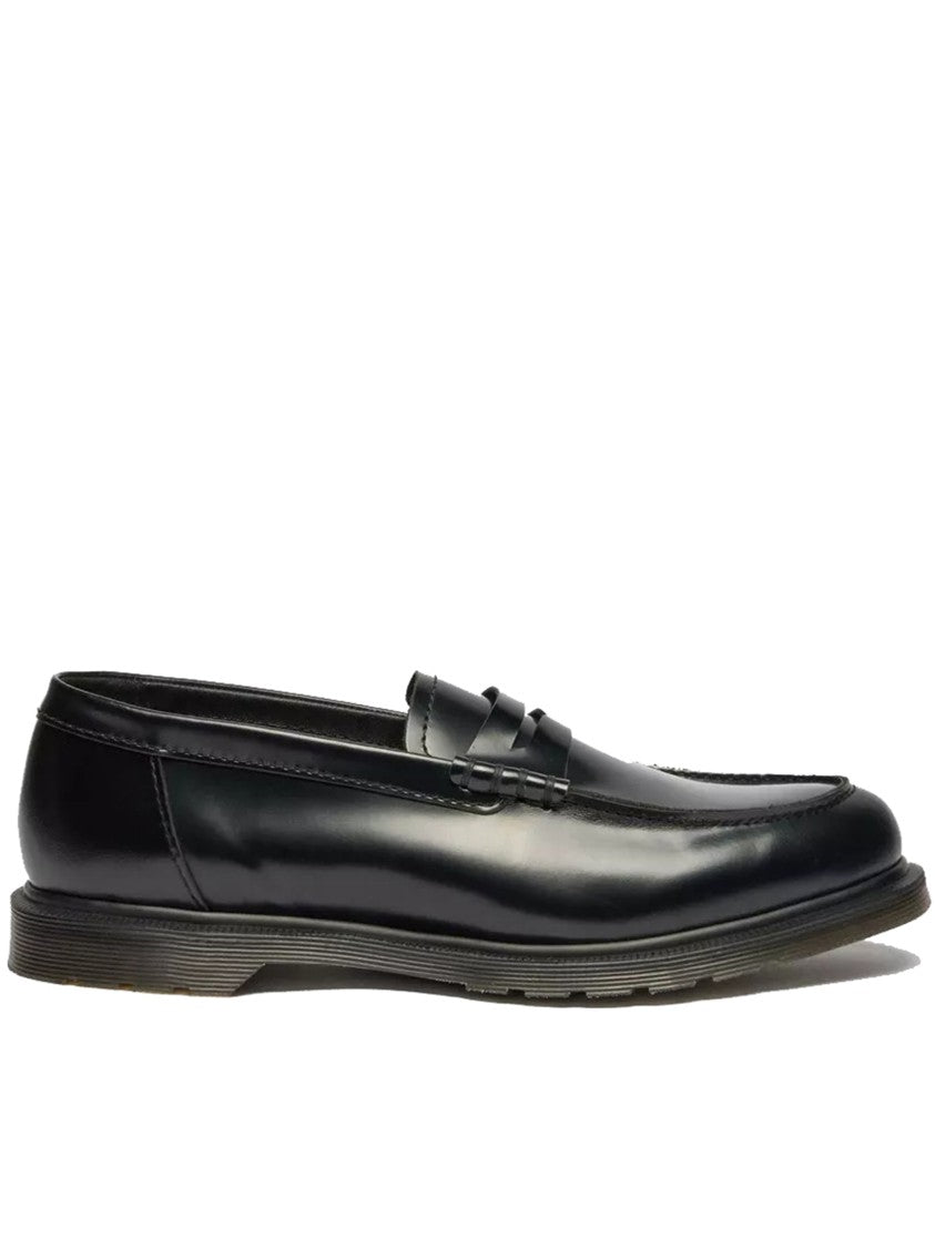 Dr. Martens Mayfare Polished Black Leather Penny Loafers