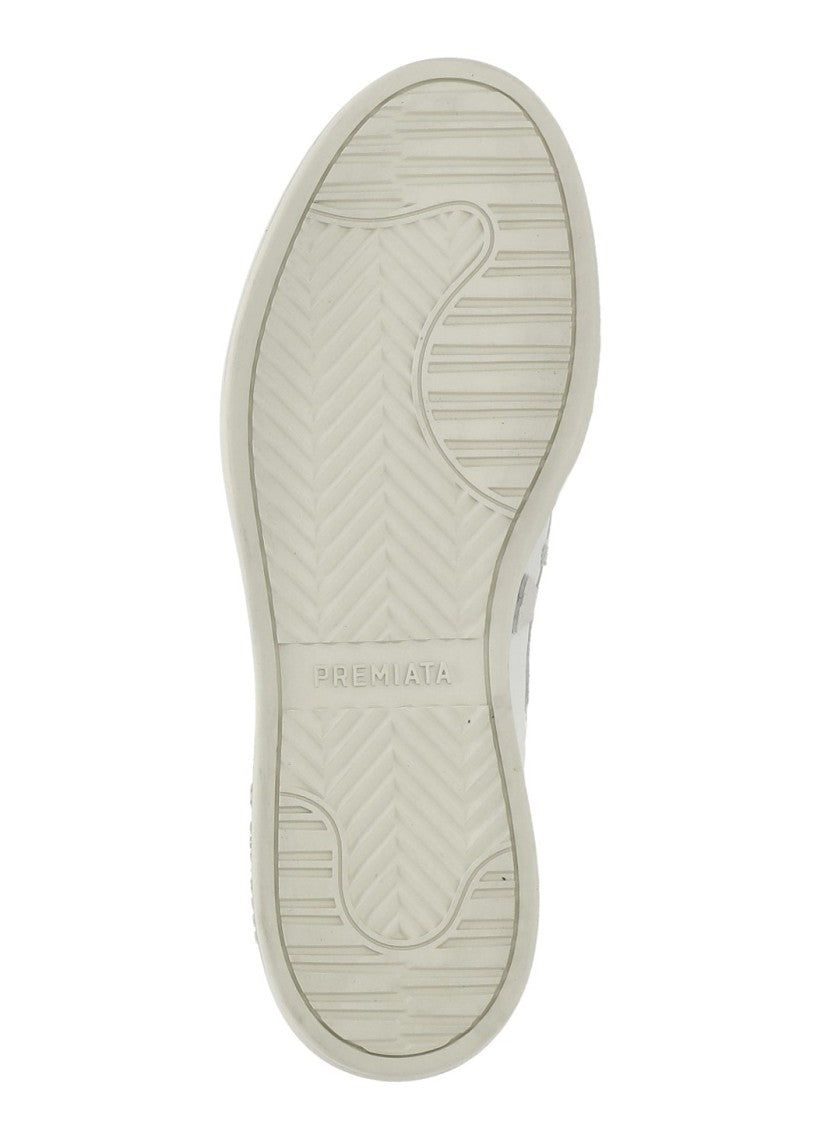 Premiata White Micol 8197 Leather Sneakers