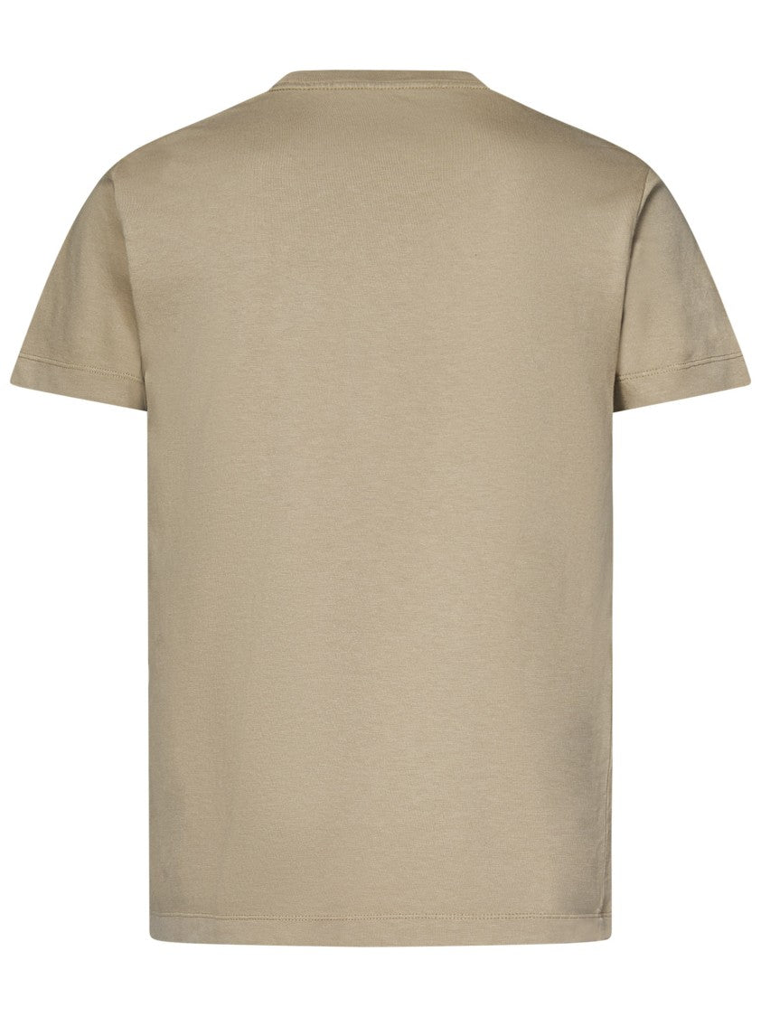 Tom Ford Dove Grey Cotton T-Shirt With Pocket