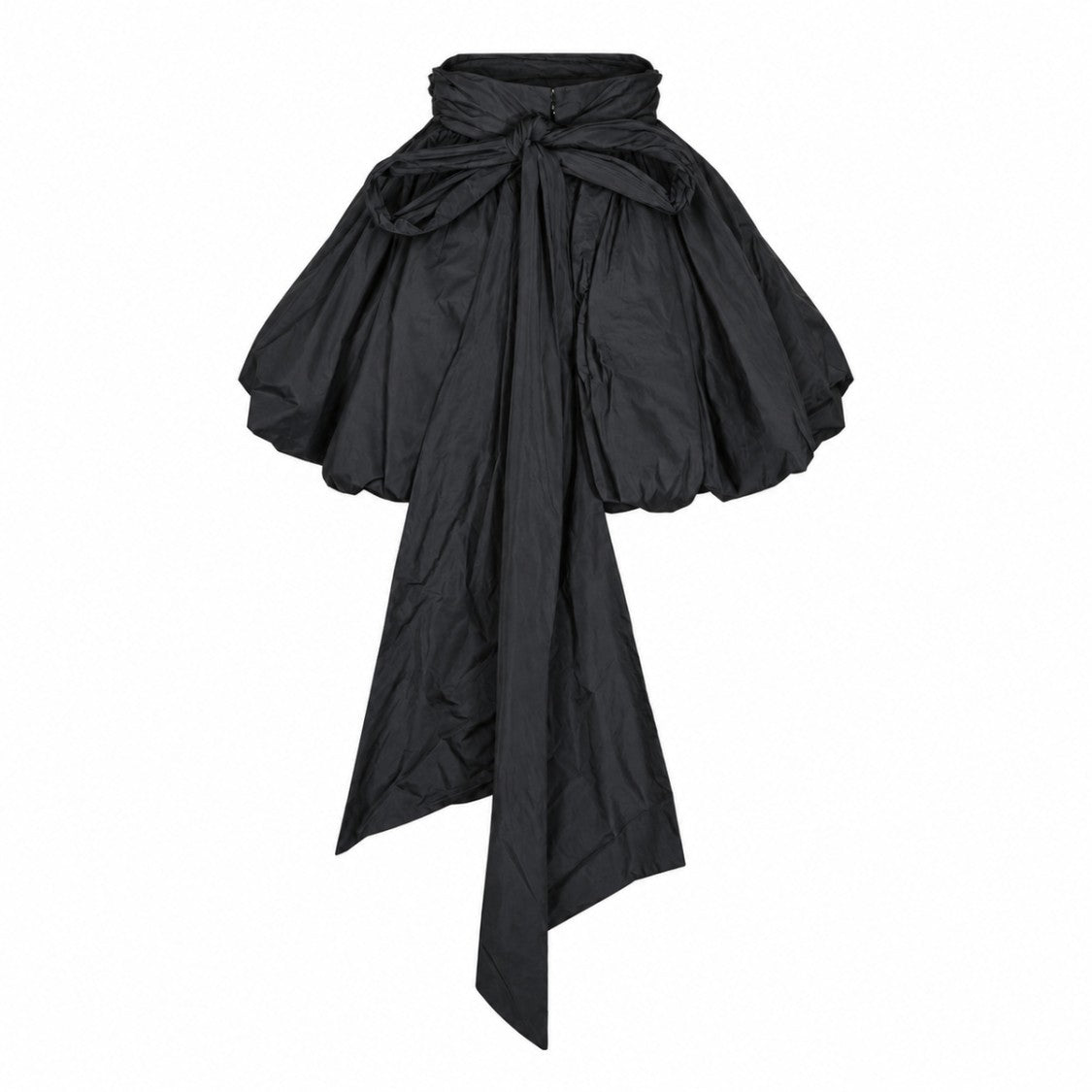 Blumarine Dramatic Voluminous Flowing Tie Mini Skirt