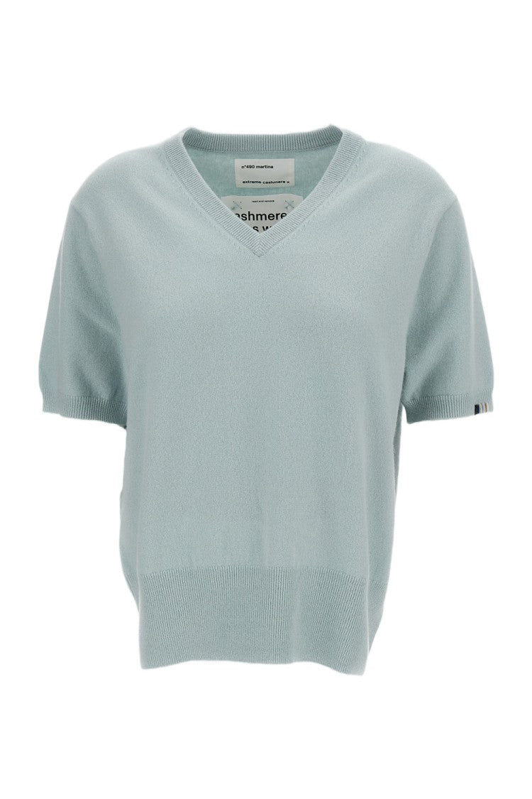 Extreme Cashmere Light Blue Martina Cashmere-Blend Sweater