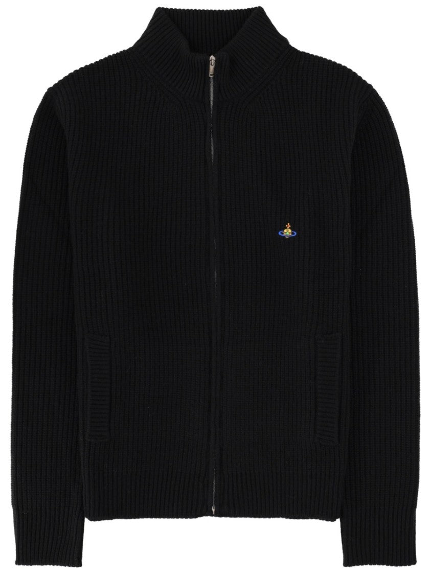 Vivienne Westwood Fisherman Wool Cashmere Zip Sweater