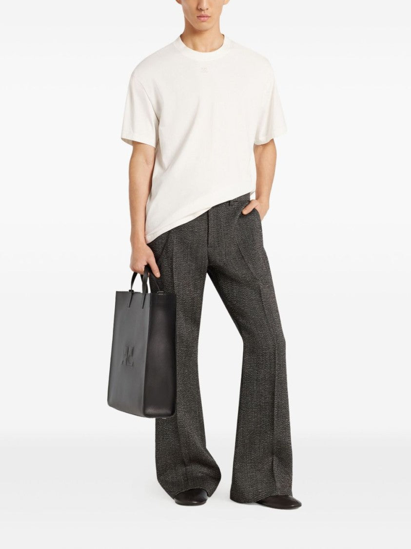 Courrèges White Crew Neck T-Shirt