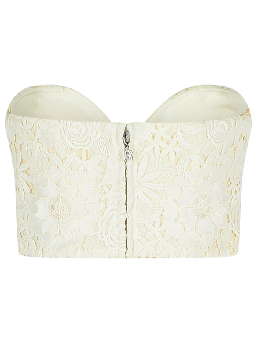 Rotate 3D' White Polyester Corset